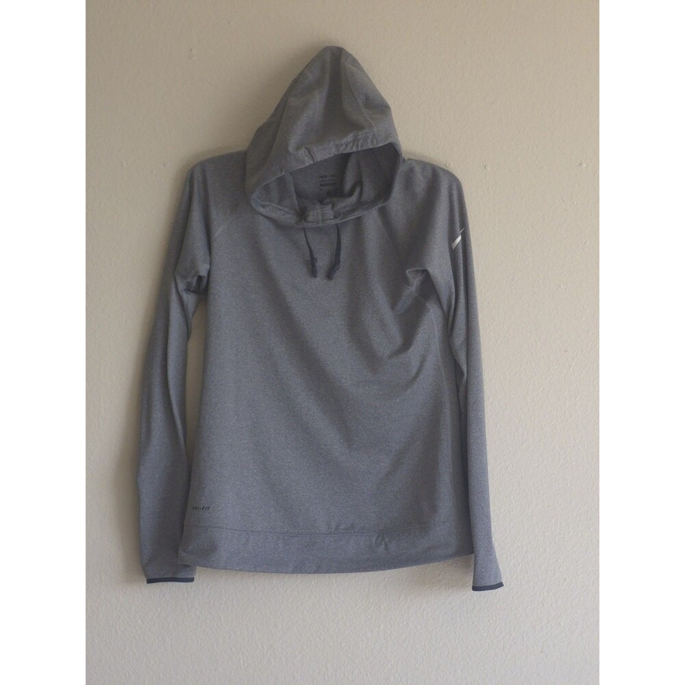 Nike Pro Women’s Dri‑FIT Training Hoodie 548766‑091 Gray Heather Size M